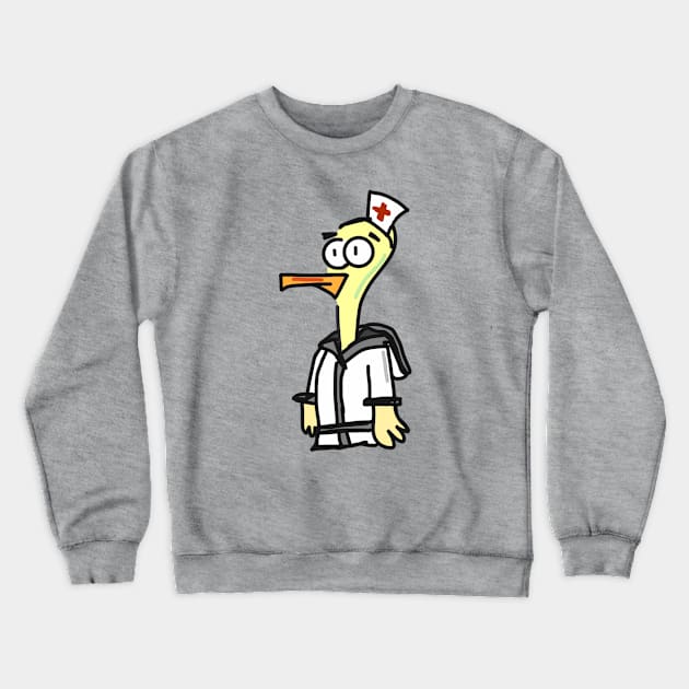 Nurse Stork Crewneck Sweatshirt by tamir2503